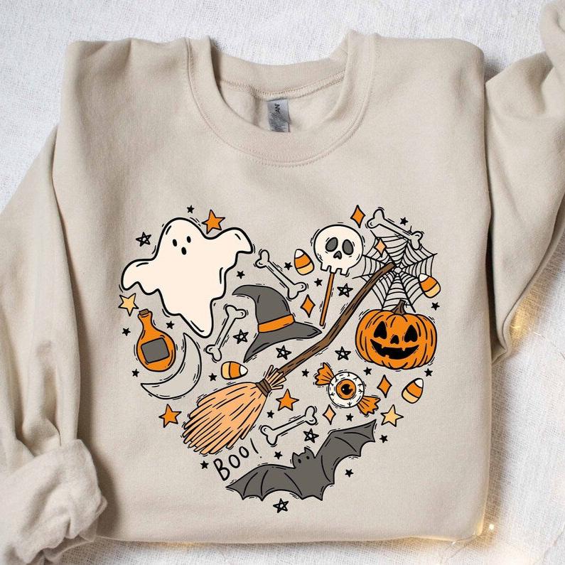 Halloween Doodles Hearth Sweatshirt Hoodie T-Shirt