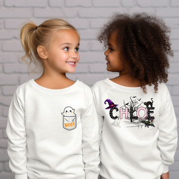 Personalized Halloween Sweatshirt, Custom Name Halloween Shirt, Halloween Gifts For Family, Friends, Bestie