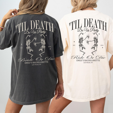 Til Death Do Us Party - Personalized Tshirt - Halloween Gift For Friends