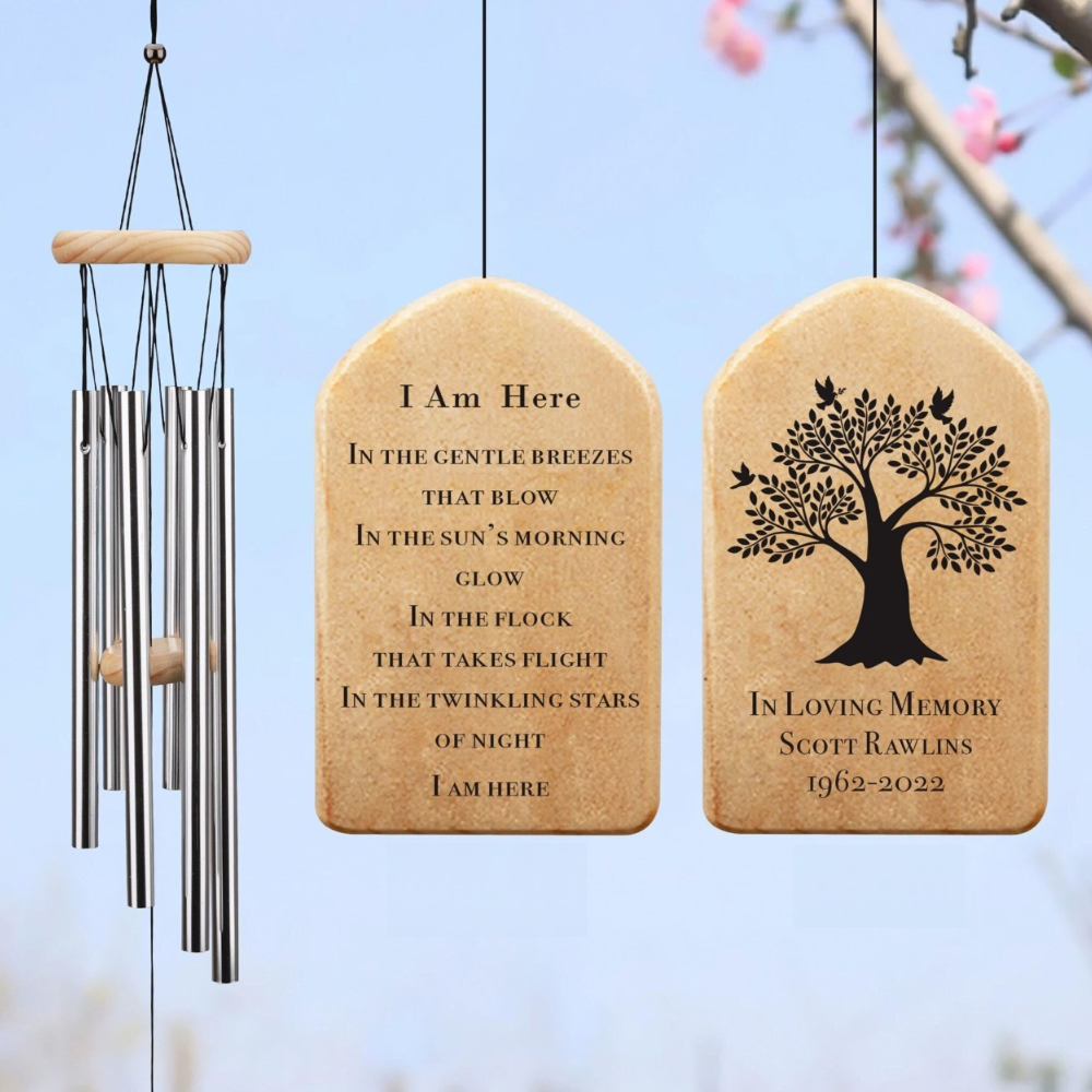 Memorial Tree Loss Of Loved One - Personalized Wind Chime - Memorial Gift