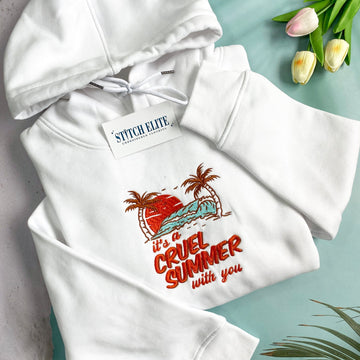 Cruel Summer TS Version Embroidered Sweatshirt Hoodie T-shirt