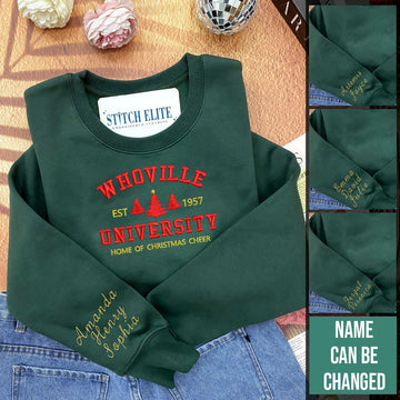 whoville university christmas embroidered apparel christmas