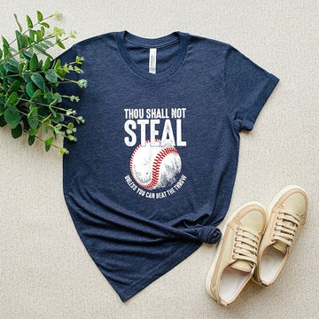 Thou Shall Not Steal Baseball Shirt, Baseball Dad Shirt, Baseball Mom, Coach Shirt, Coaches Gift, Baseball Gifts, Baseball Catcher Shirt