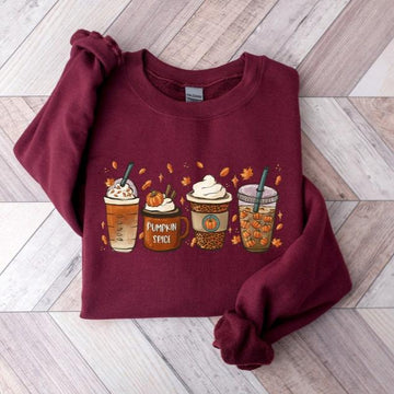 Fall Coffee Sweatshirt for Women, Thanksgiving Sweater, Fall Crewneck Pumpkin Spice Sweatshirt, Pumpkin spice Shirt, Halloween, Fall