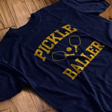 Pickle Baller T-Shirt Gift Many Colors Rinspun Cotton tshirt Pickleball shirt