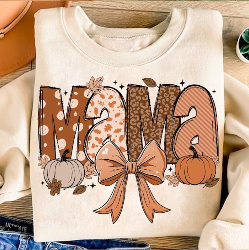 Fall Mama Shirt, Fall Mama Coquette Pumpkin, Fall Vibes Shirt, Autumn Coquette, Coquette Mama Shirt