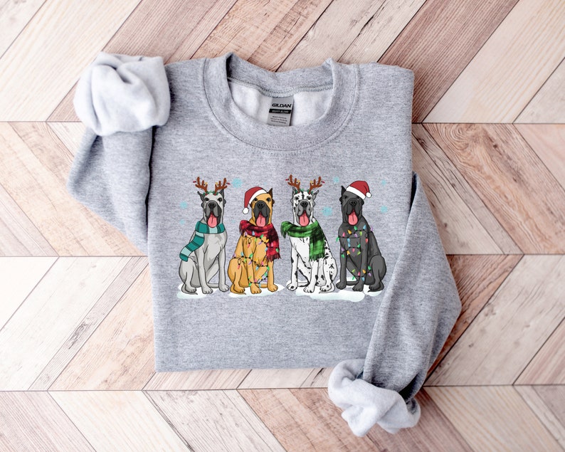 Great Dane Christmas Sweatshirt, Christmas Dog Shirt, Great Dane Shirt, Great Dane Mom Shirt, Dog Lover Shirt, Holiday Sweater, Xmas gift