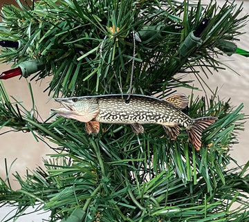 Northern Pike Fishing Ornament, Realistic Christmas Fish Ornaments