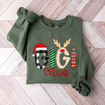 Gigi Claus Sweatshirt,Gigi Claus crewneck,Gigi Claus Hoodie,Grandma Sweater,Funny Christmas Sweatshirts,Christmas gigi gift,Grandma Gift