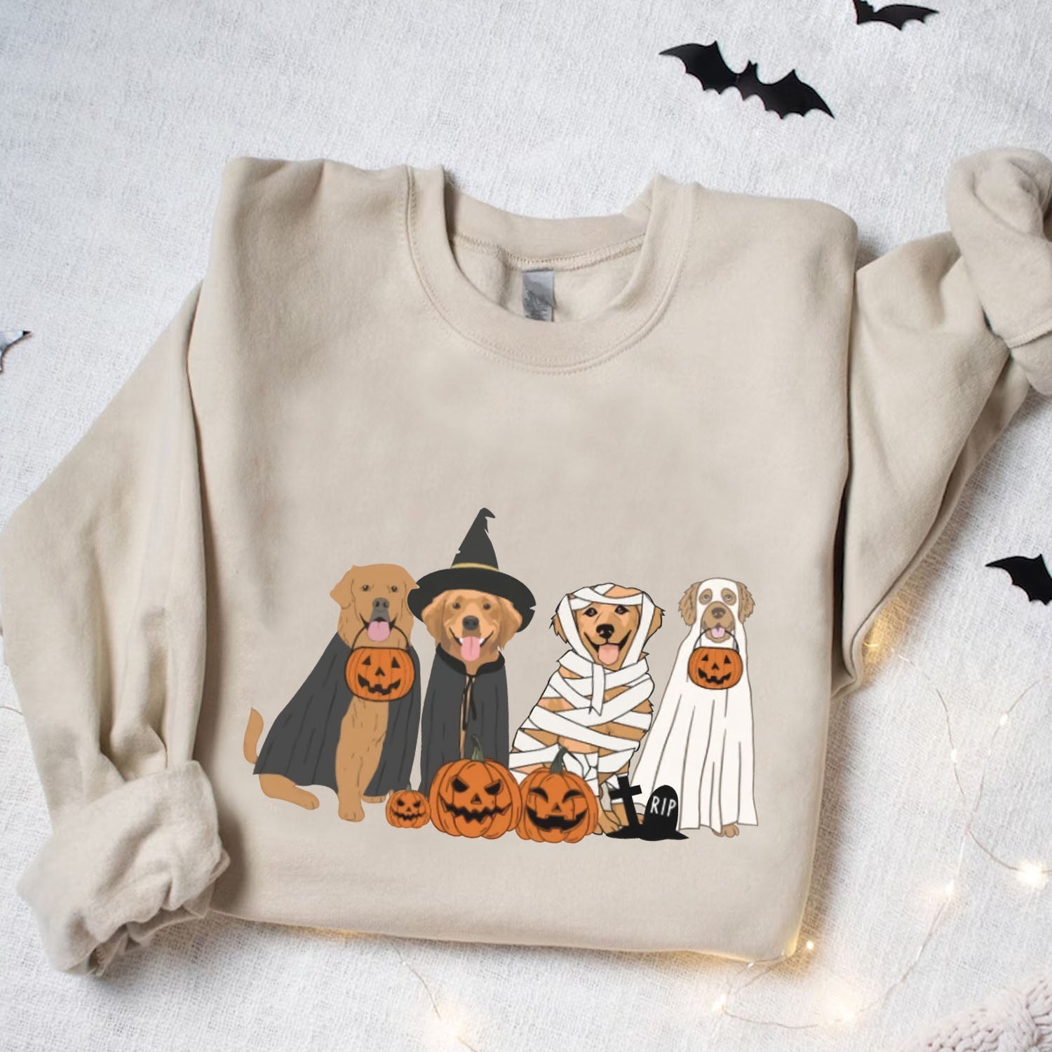 golden retriever halloween ghost dogs sweatshirt halloween dog sweatshirt halloween sweatshirt halloween sweater ghost sweatshirt ghost dog shirt