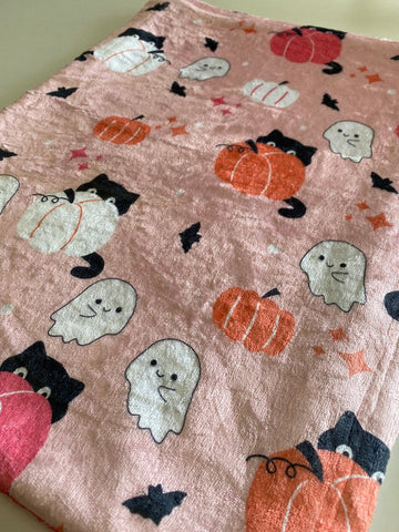 halloween black cat blanket cozy pumpkin throw blanket cute ghost throw adult velveteen minky comfy blanket seasonal couch blanket gift