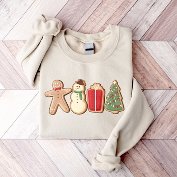 Gingerbread Cookies Sweatshirt, Christmas Shirt, Christmas Sweater, Xmas Shirt, Christmas Gift, Christmas Matching Sweatshirt, Family Shirt