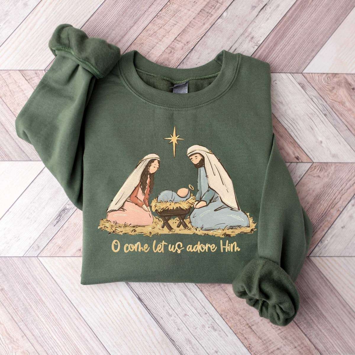 Nativity Scene Sweater, Christian Christmas Sweatshirt, Christmas Nativity Shirt, True Story Nativity, Religious Christmas Gifts, Jesus Tee