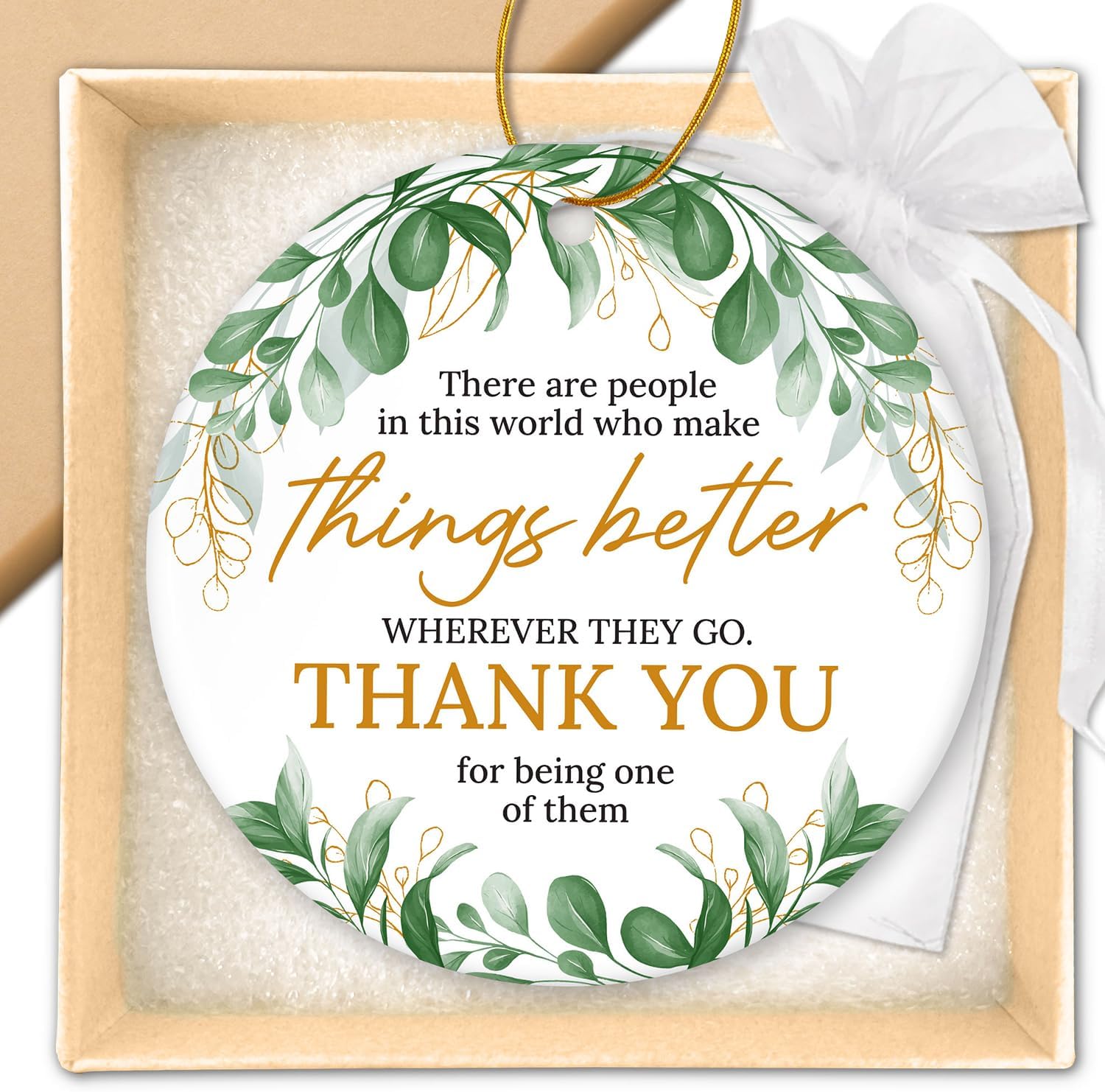 There Are People In This World Who Make Things Better, Farewell, Leaving, Going Away Ornament, Retirement Christmas Gift