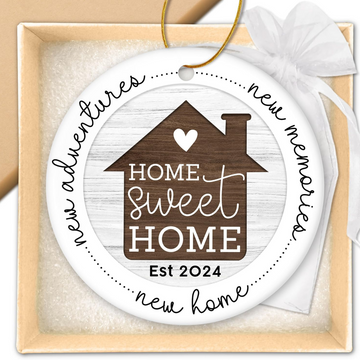 New Adventures, New Memories, New Home Sweet Home, Christmas Ornament For Newlywed Couple