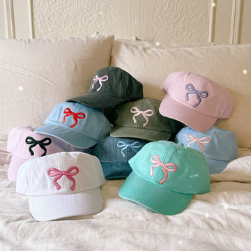 Bow Baseball Hat, Coquette Aesthetic, Gift For Girls