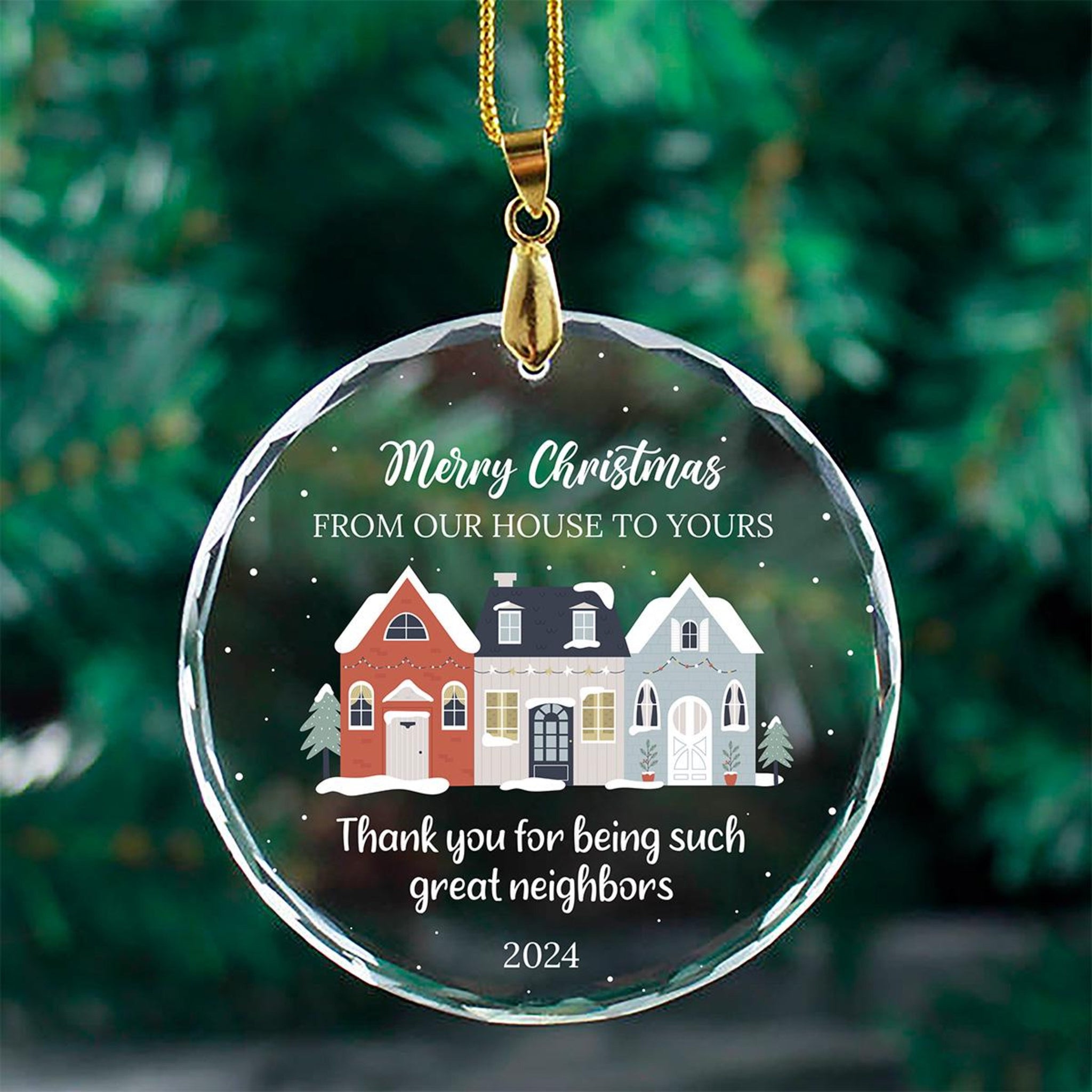 Neighbor Gift Ornament, Christmas Gift for Neighbor, Best Neighbor Ever Gift, Appreciation Gift, Thank You Ornament, New Neighbor Gift