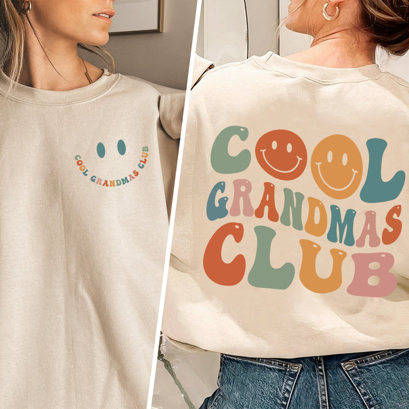 Cool Grandmas Club Sweatshirt, Grandma Gift, Gift For Grandma, Promoted To Grandma, Grandma Shirt