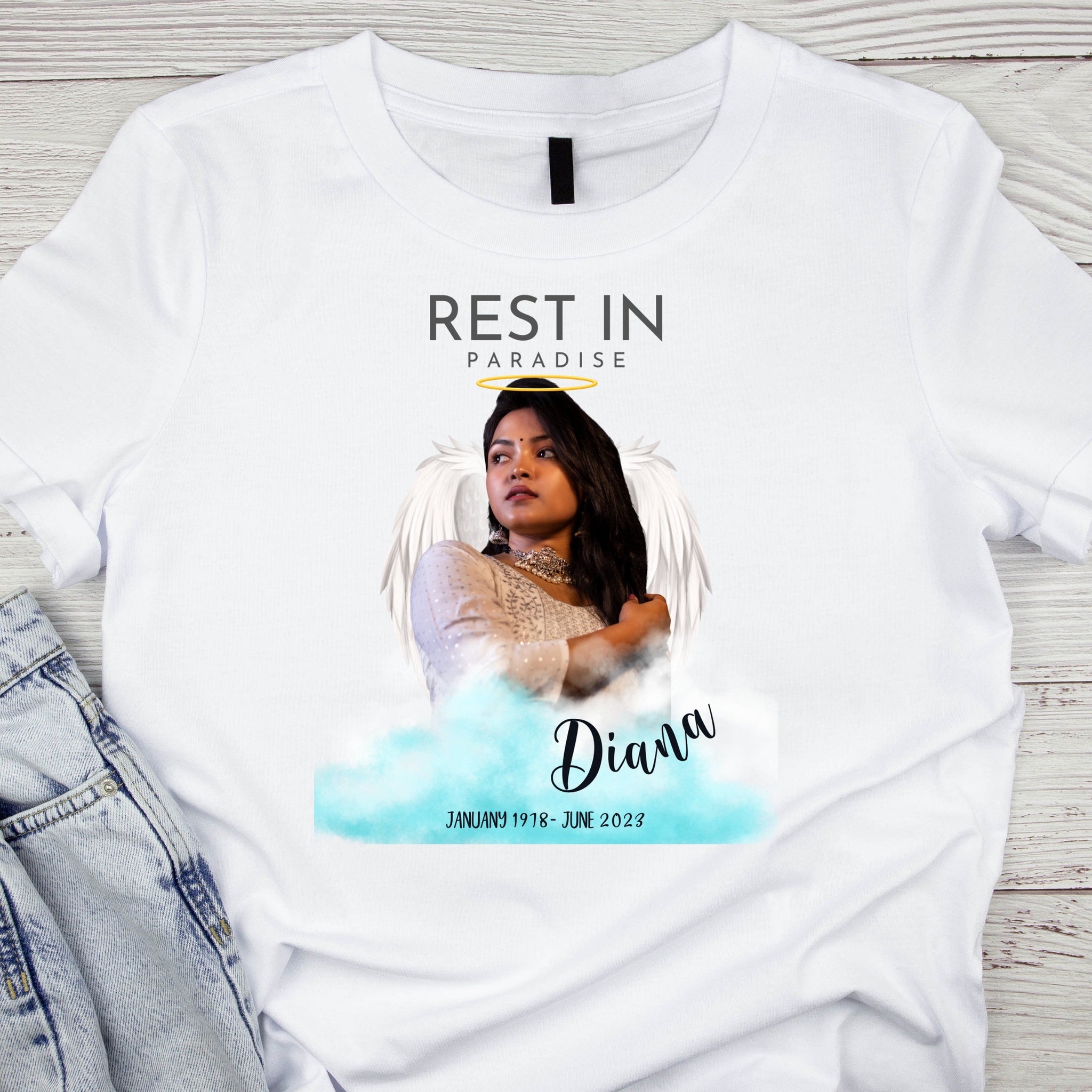 Rest In Paradise - Personalized Shirt - Memorial Gift, In Loving Memory Shirt