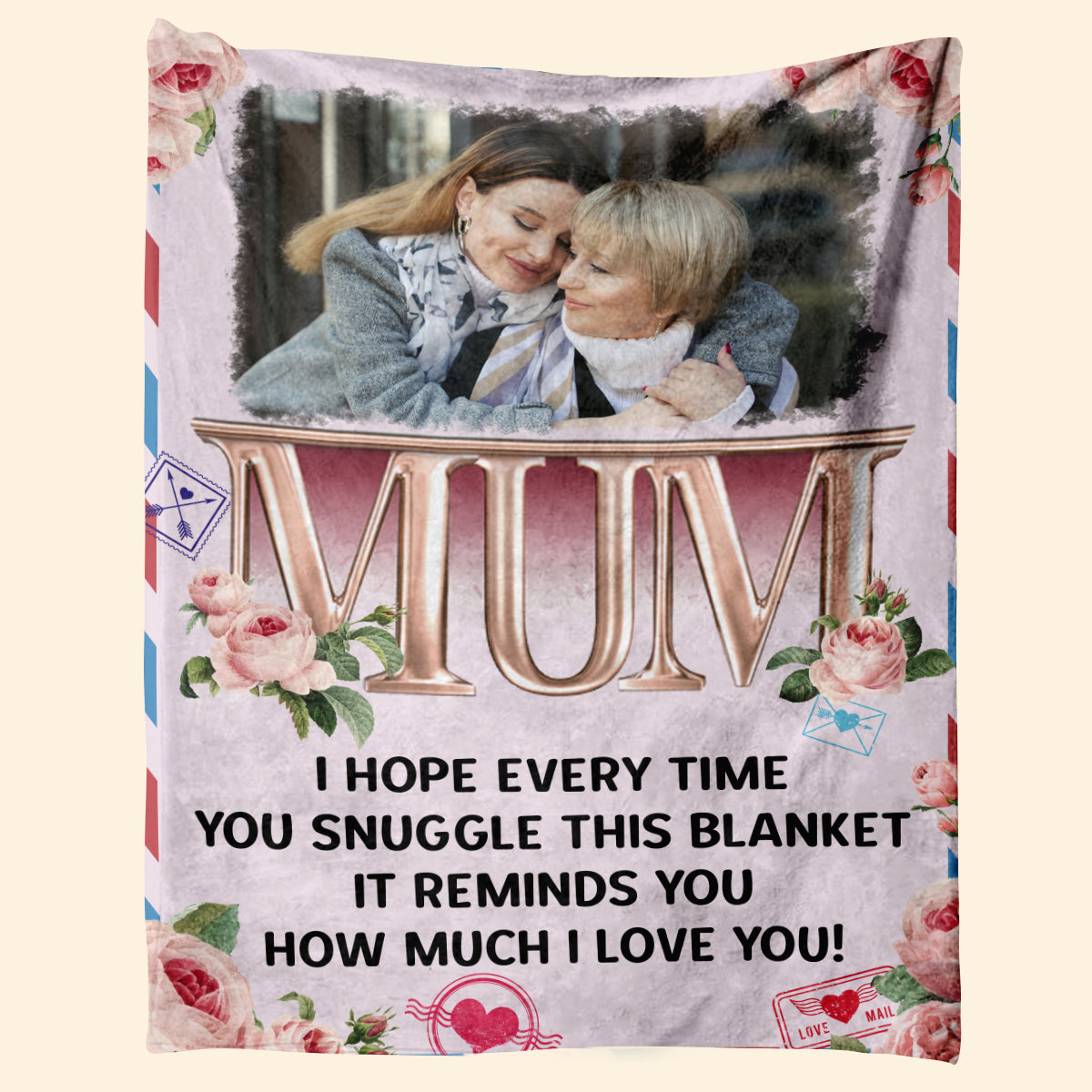 This Blanket Will Remind You How Much We Love You - Personalized Blanket - Birthday Mother's Day Gift For Mum, Mom