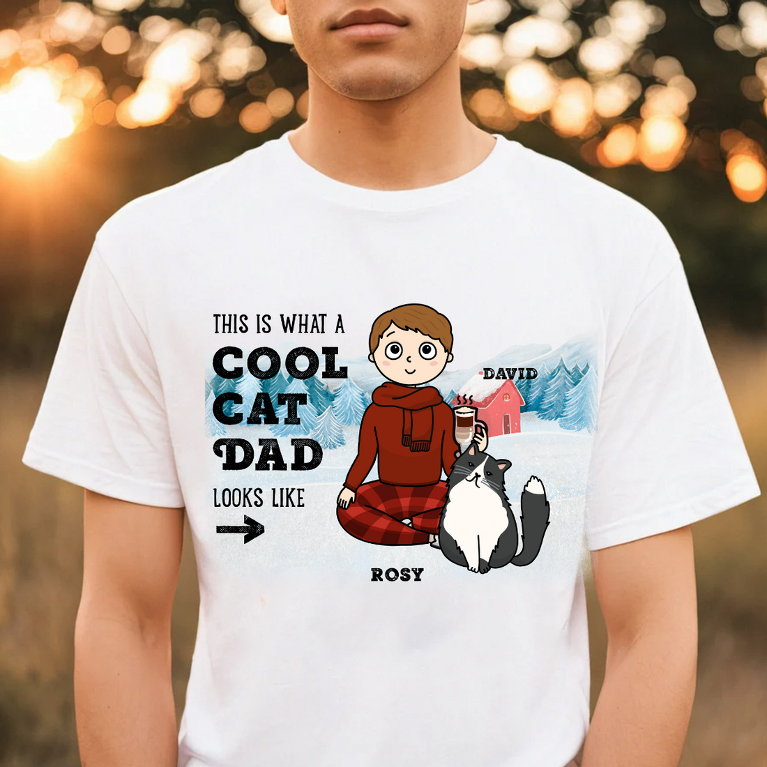 This Is What A Cool Pet Dad Look Likes Personalized T Shirt Custom Christmas Gift For Dog Mom Cat Mom Winter Season Gift For Friends