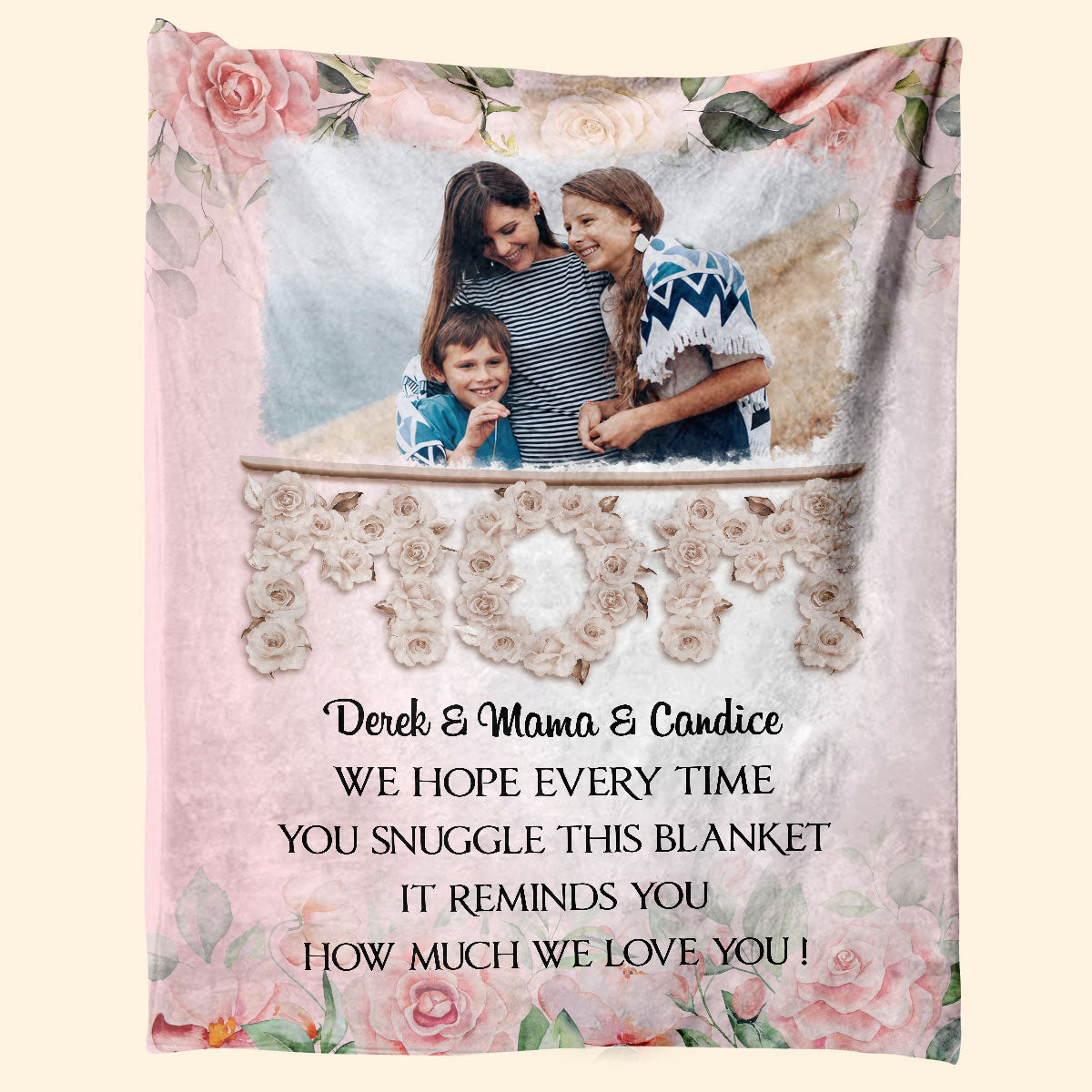 This Reminds You How Much We Love You - Personalized Blanket - Birthday, Mother's Day Gift For Mother, Mama