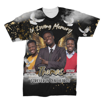 In Loving Memory Forever In Our Hearts - Personalized 3D Shirt - Memorial Gift