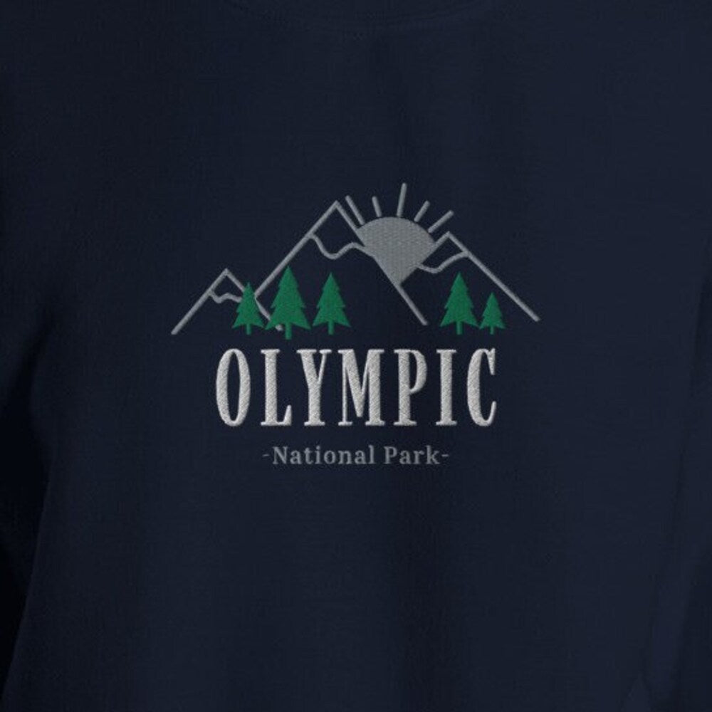 Olympic Sweatshirt, Olympic National Park, Embroidered Sweatshirt, National Park Sweater, Embroidered Sweater, Mountain Shirt