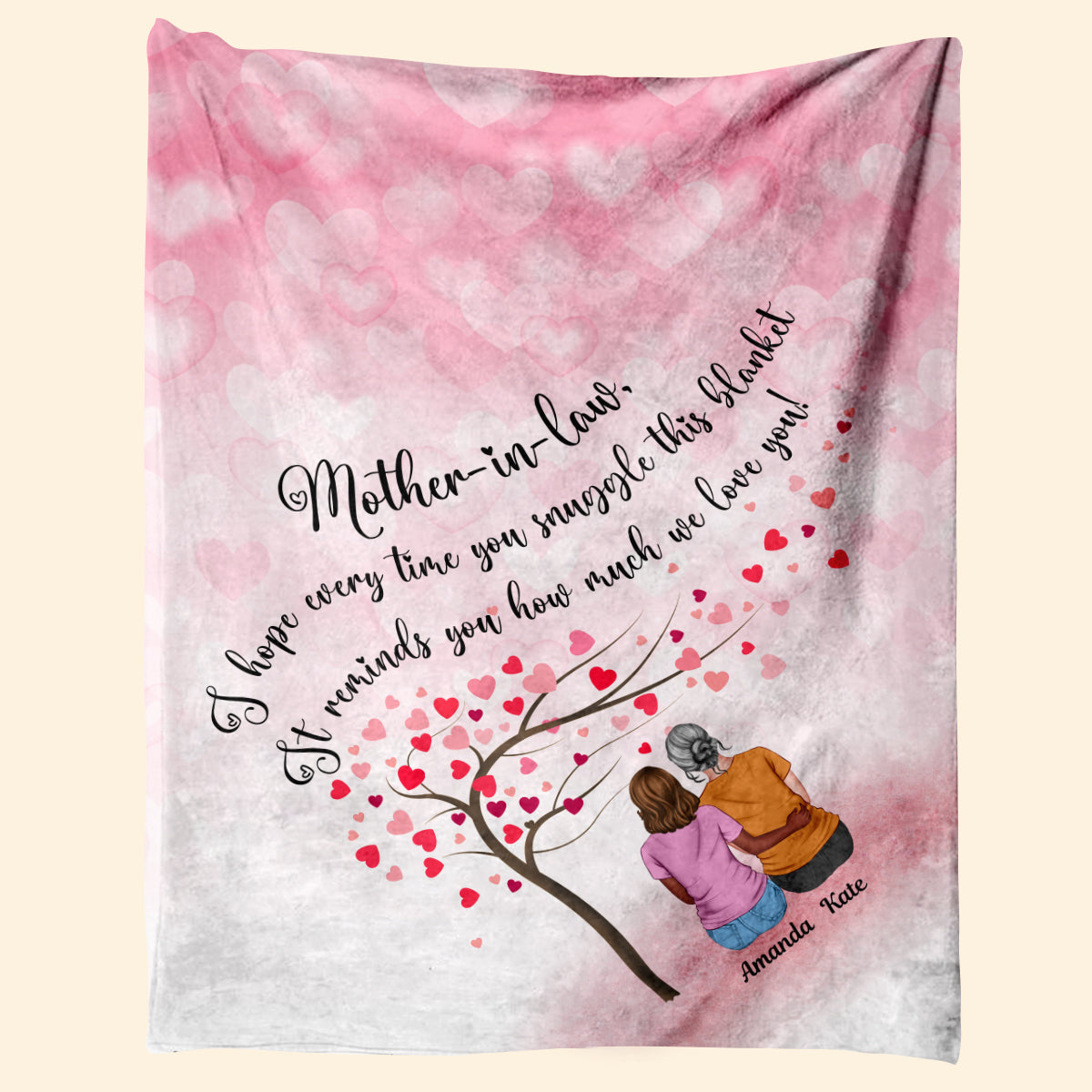 Snuggle This Blanket, Mom - Personalized Blanket - Mother's Day, Gift For mother-in-law