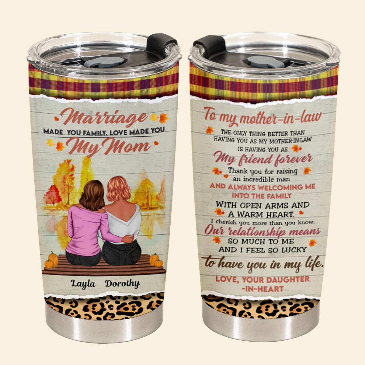 Marriage Make You My Mom - Personalized Tumbler - Mother's Day, Gift For Mother-in-law