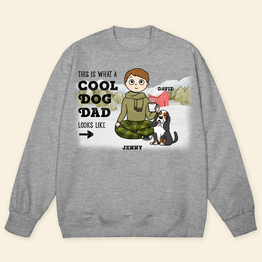 This Is What A Cool Pet Dad Look Likes Personalized Sweatshirt Custom Christmas Gift For Dog Mom Cat Mom Winter Season Gift For Friends