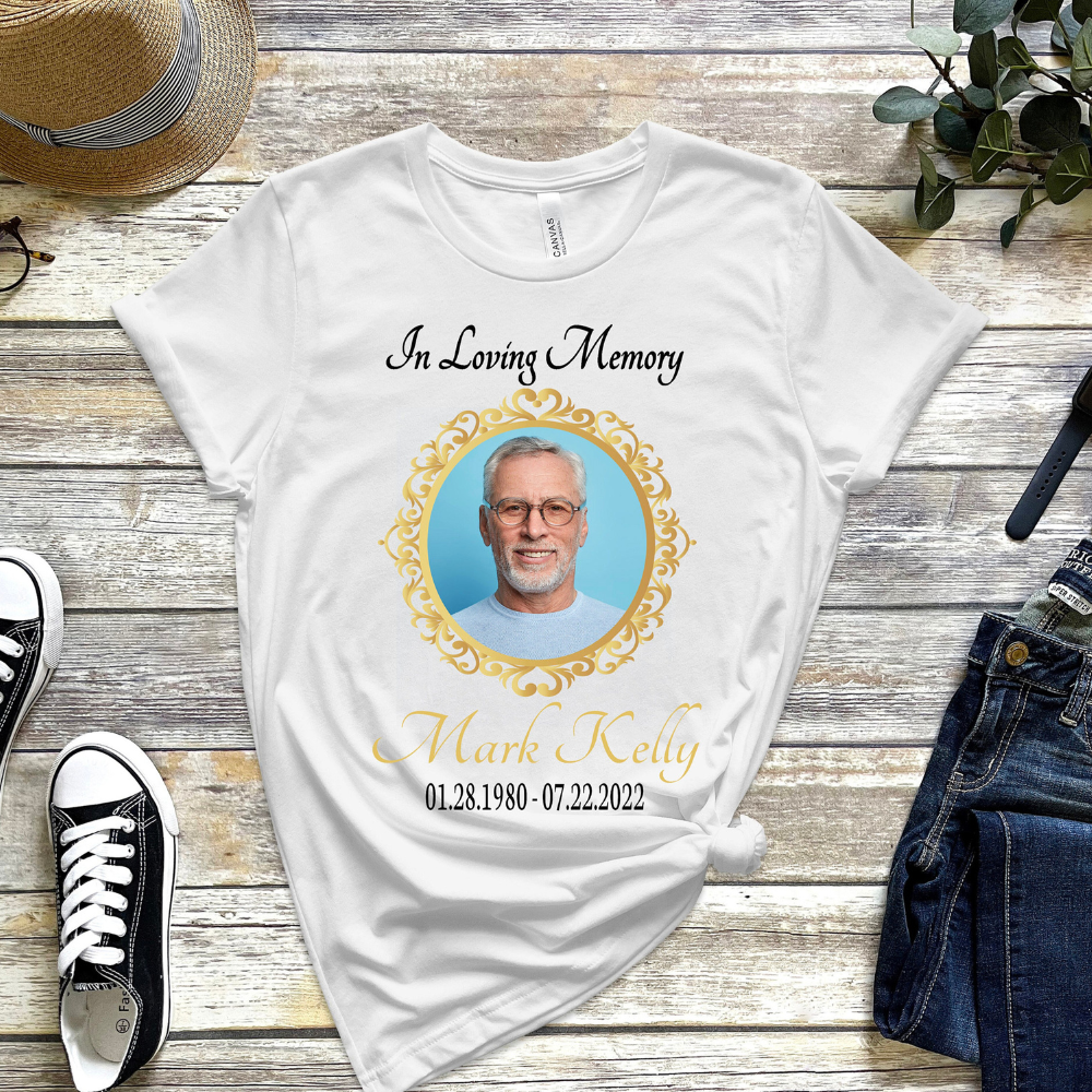 Custom In Loving Memory Funeral - Personalized 2 Side Printed Shirt - Memorial Gift