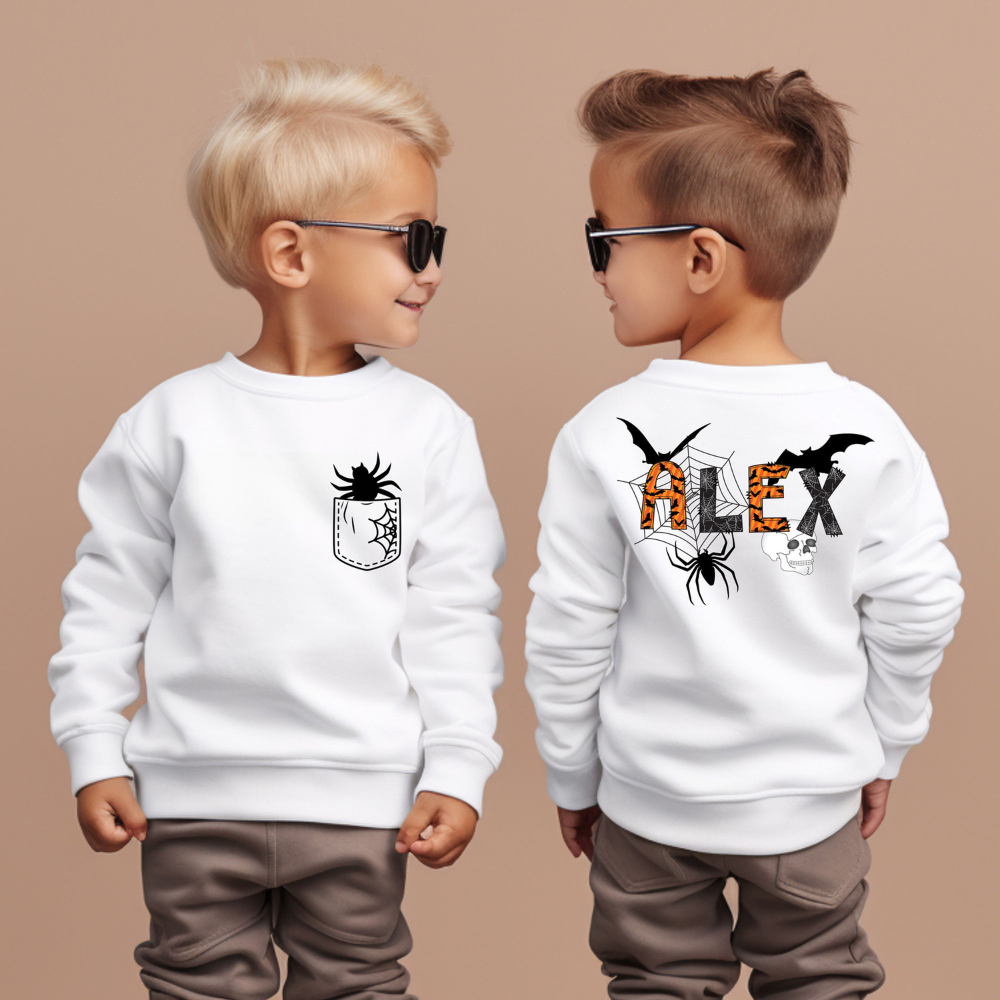 Personalized Halloween Sweatshirt, Custom Name Halloween Shirt, Halloween Gifts For Family, Friends, Bestie