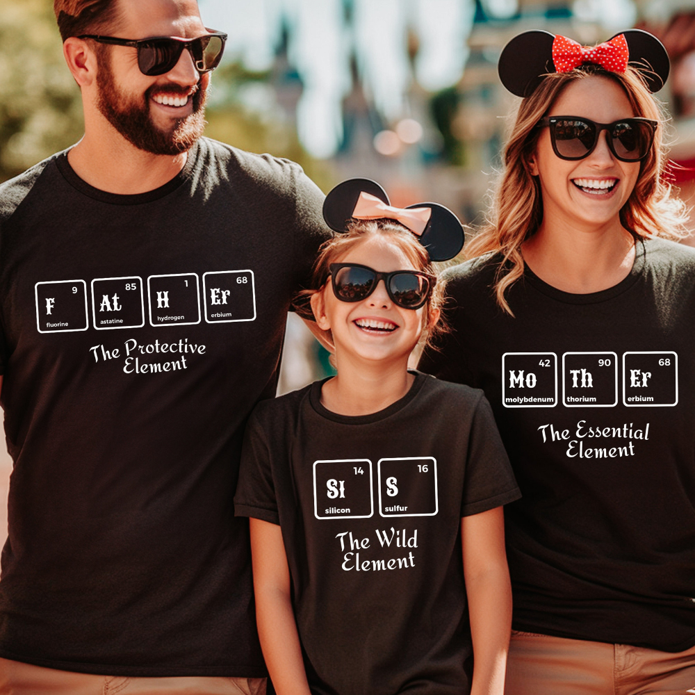 Elements Family Matching Shirts, Mother Dad Baby Shirt,Funny Family Shirt, New Baby Shirt