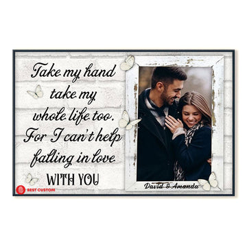 Falling In Love With You - Personalized Photo Canvas - Gift For Couple