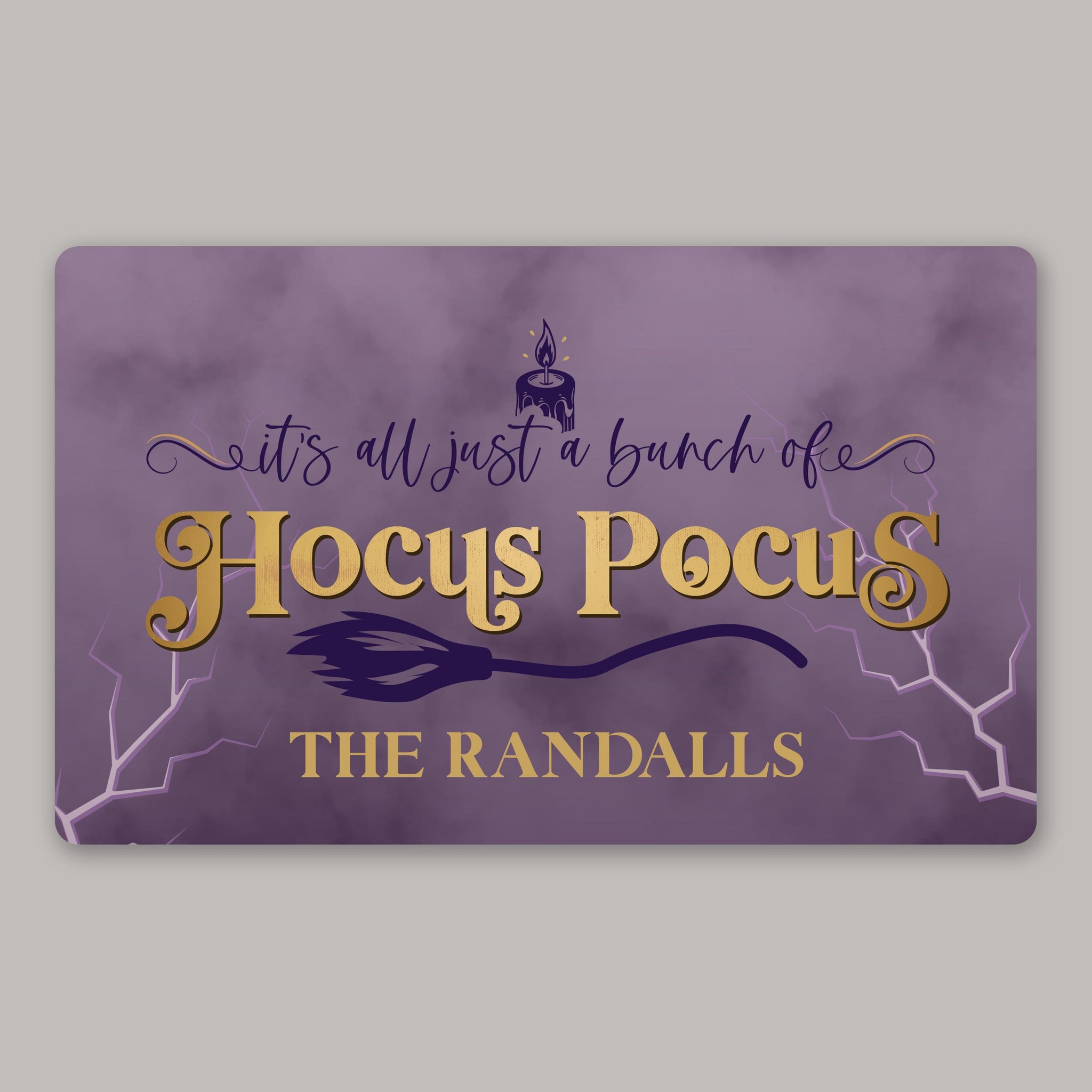 A Bunch Of Hocus Pocus - Personalized Doormat - Halloween Gift For Family