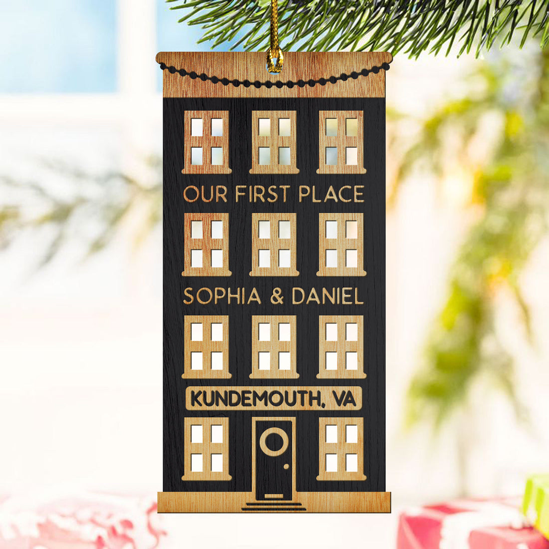 Our First Place Christmas New House - Personalized Ornament - Christmas Gift