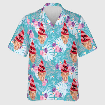 Birthday Hat Custom Hawaiian Shirt for Dad, Hawaii Shirt For Men Funny Dad and Mom