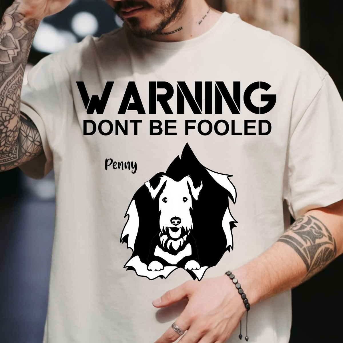 Warning Don't Be Fooler Personalized T Shirt Pet Lovers Tee Dog Lover Tee Cat Lovers Tee Cool Gift For Pet Mom Pet Dad