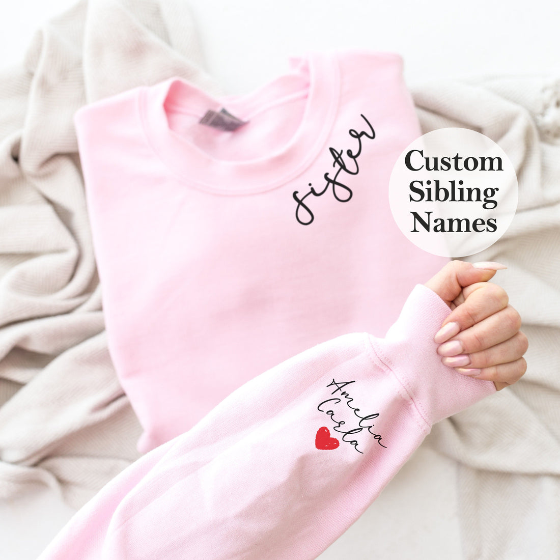 Custom Sister Sweatshirt, Sister Gifts, Personalized Gifts,Sister Sweatshirt, Custom Sweatshirt, Custom Gift, Siblings Gift, Gift for Sister