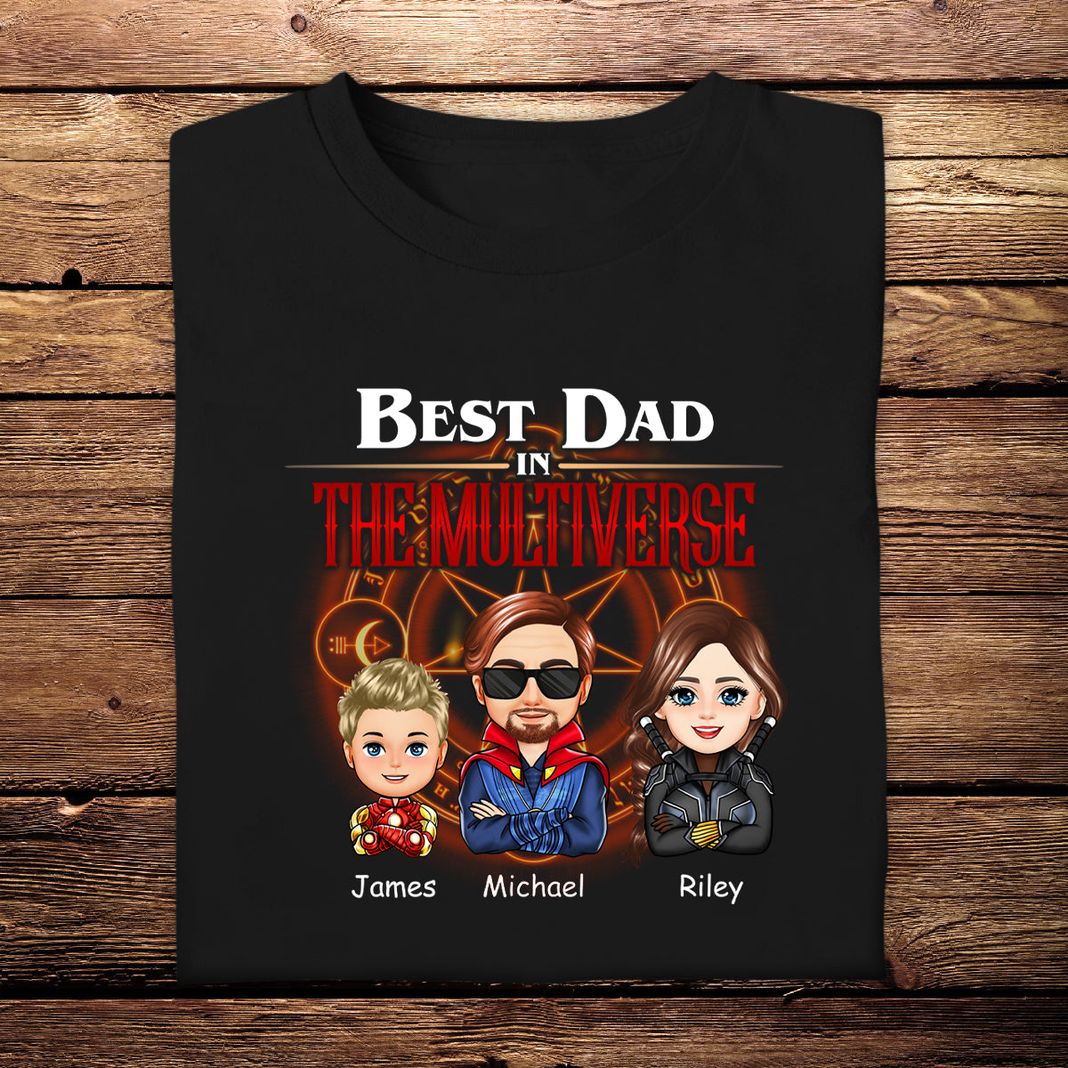 Best Dad In The Multiverse V2 - Personalized Apparel - Gift For Father, Father's Day