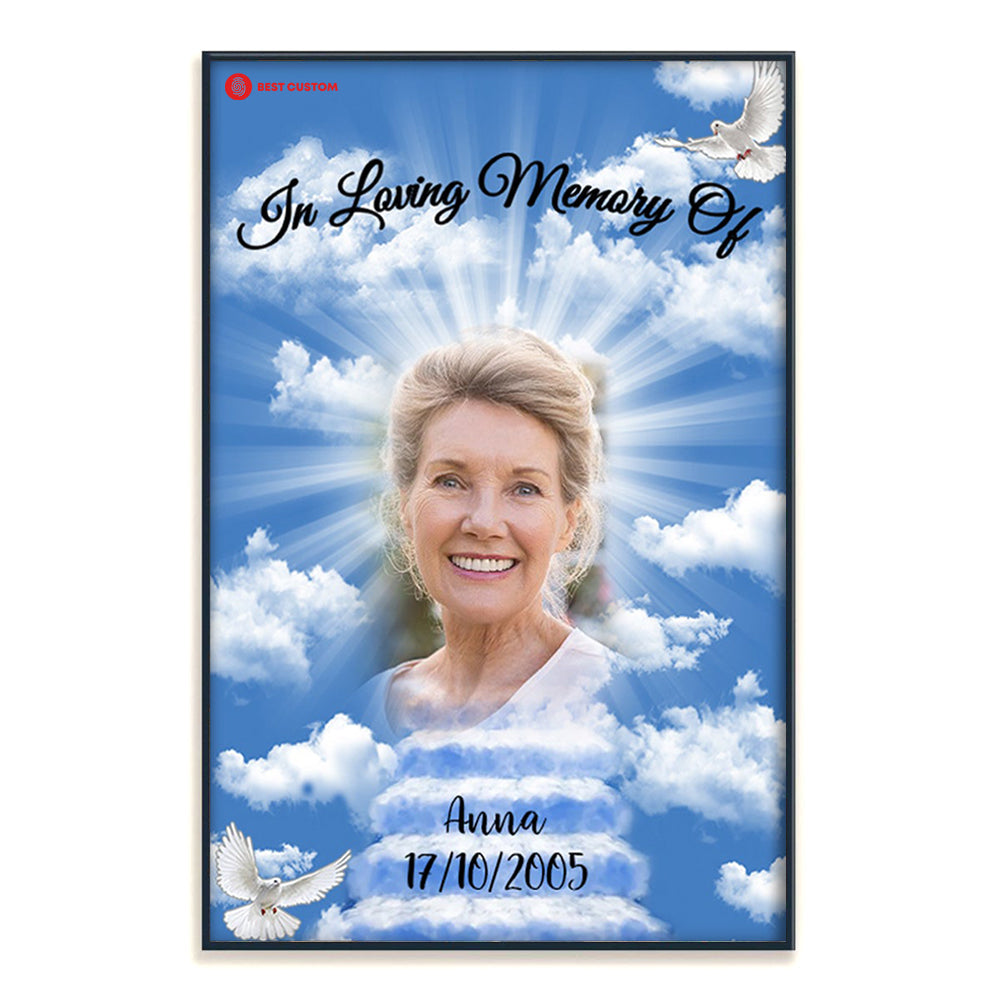 I Will Miss You Custom Photo Canvas Memorial