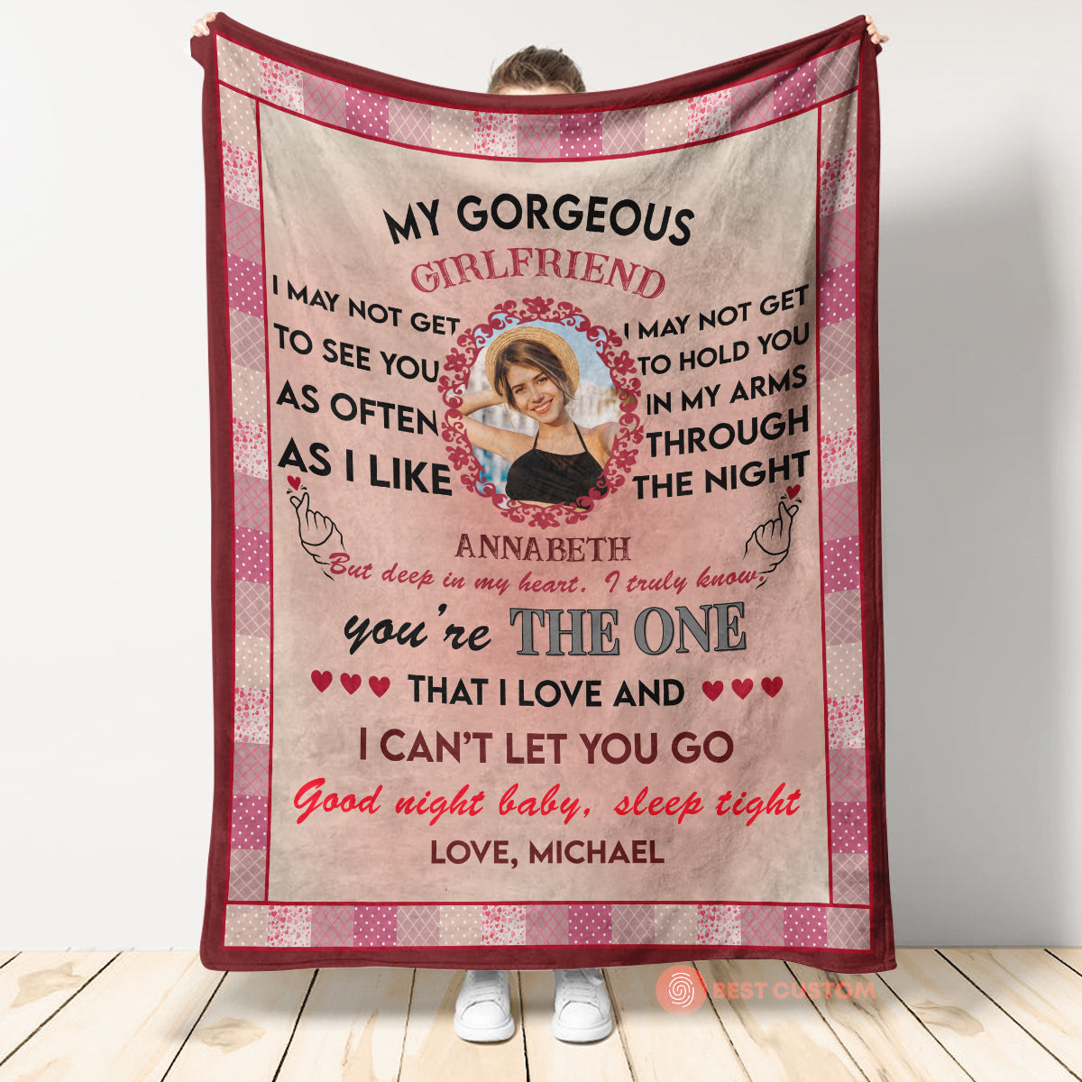 I May Not Get To See You - Personalized Blanket - Anniversary, Lovely Gift For Couple, Spouse