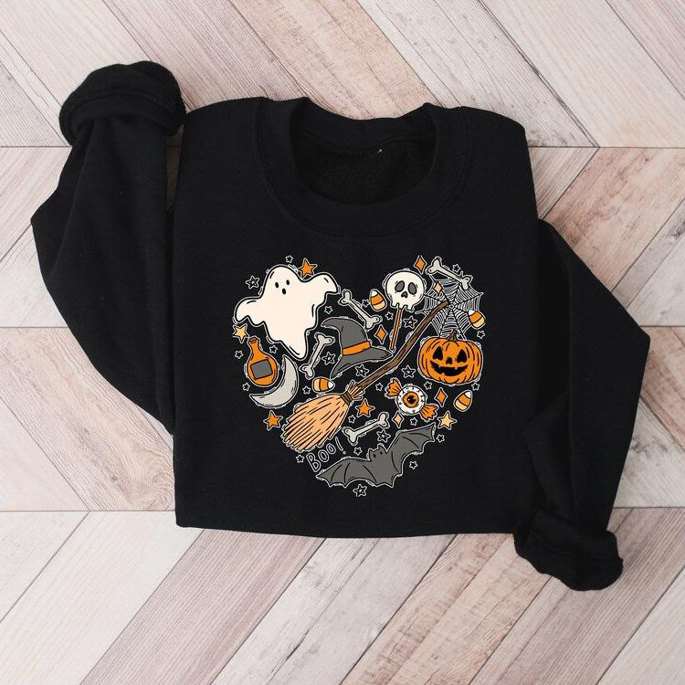 Halloween Doodles Hearth Sweatshirt Hoodie T-Shirt