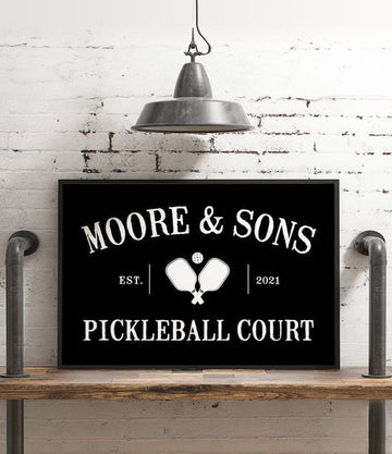 PICKLEBALL COURT Canvas, unique gift for pickleball addicts and pickleball enthusiasts, can be customized, pickleball gift for mother's day