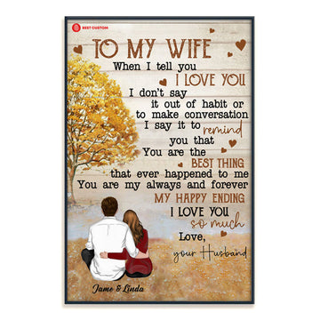 You Are The Best Thing Personalized Canvas Gift For Wife