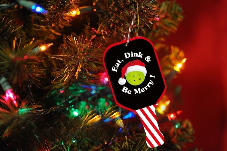 Pickleball Holiday Ornament