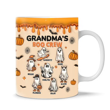 Spooky Boo Crew - Personalized 3D Inflated Effect Printed Mug - Halloween Gift For Family