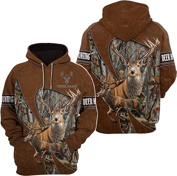 Personalized Brown Deer Hunting & Pattern Forest FULL 3D Classic T-Shirts, Sweatshirt, Hoodie, Gift For Hunter, Love Deer, Deer Hunting Hoodie, Deer Hunting Hoodies For Men,