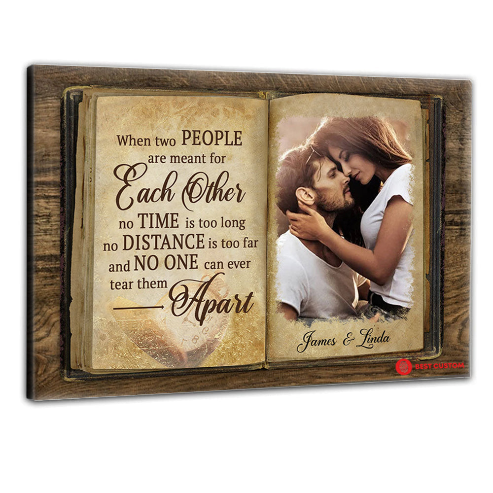 When Two People Personalized Canvas Gift For Couple